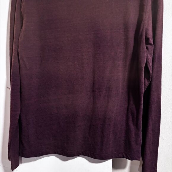 Old Navy men's long sleeve soft washed tee SZ: S/ Raisin color - Picture 10 of 12